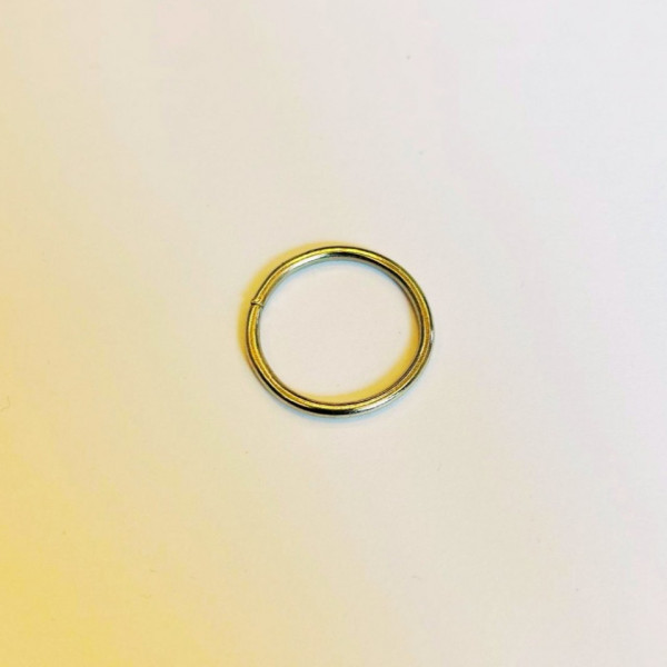 2,5 cm x 2,5 mm Yuvarlak Birleştirme Halkası Nikel Renk