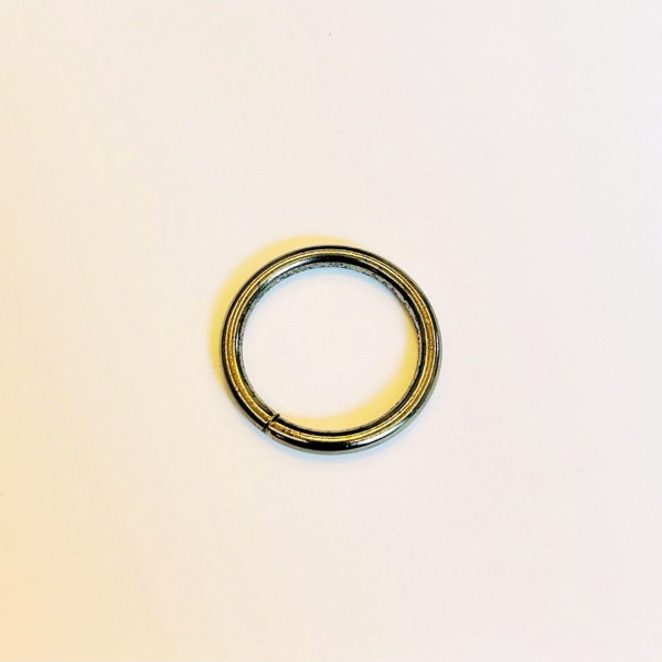 3 cm x 4 mm Yuvarlak Metal Halka - Füme Renk (Minimum 50 Adet)