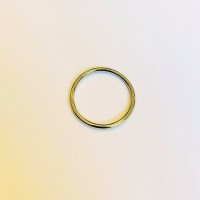 3,5 cm Yuvarlak Metal Halka - Nikel (3,5 mm Kalınlık)