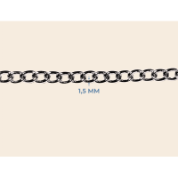 1,5 mm Dar Kıvrık Metal Zincir – 10 Metre Bağ