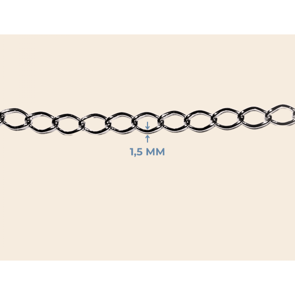 1,5 mm Küçük Kelepçe Zincir – 10 Metre Bağ
