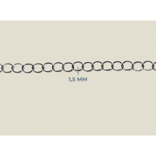 1,5 mm Tombul Zincir Metal Renk (10 Metre) 1,5 mm Tombul Zincir Metal Renk (10 Metre)