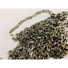 1,5 mm Nikel Renk Düz Ezik Takı Zinciri (Minimum 10 Metre)