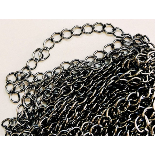 2 mm Füme Rengi Kelepçe Takı Zinciri (Minimum 10 Metre)