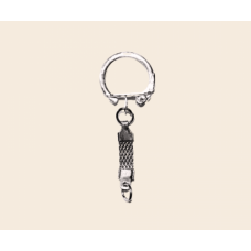 Hasır zincirli anahtarlık metal renk